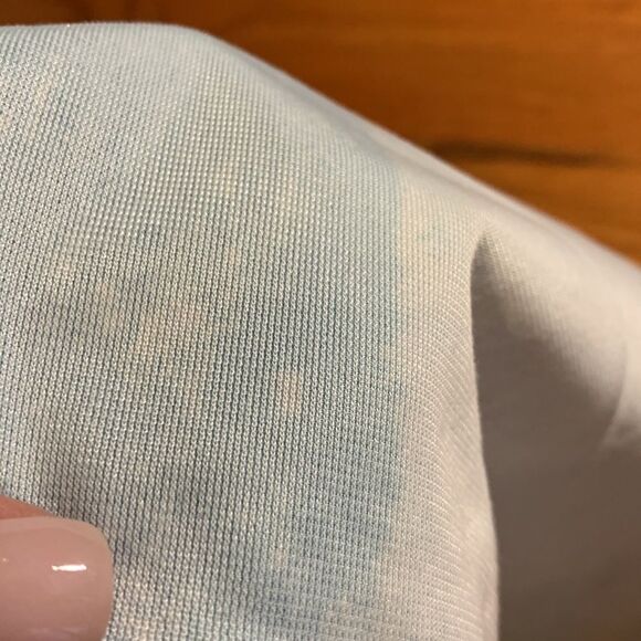 Two piece set of pillow covers.  Main color is teal with other blues and white - Picture 7 of 8